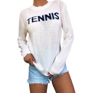 NWT Alashan 100% Cashmere Tennis Sweater